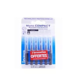 Inava – Brossettes interdentaires Mono Compact étroit 0,6 mm, 4 + 2 offertes