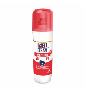 Insect Ecran – Spray peau anti-moustiques tropiques 8h, 75 ml
