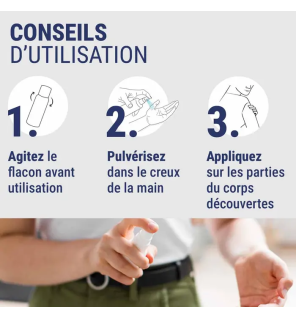 Insect Ecran – Spray peau anti-moustiques tropiques 8h, 75 ml