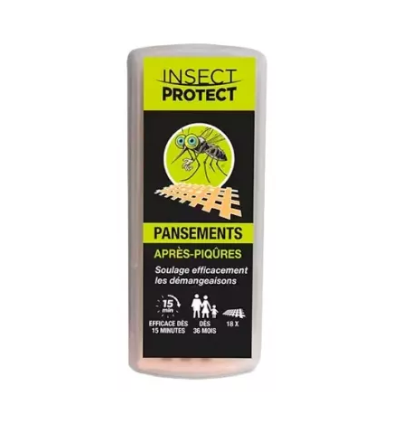 Insect Protect – Pansements après-piqûres, 18 pansements