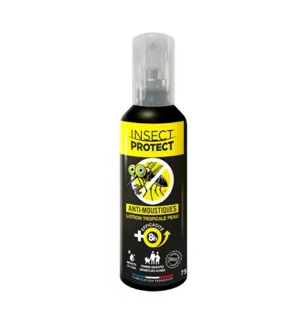 Insect Protect – Lotion anti-moustiques tropicale peau, 75 ml