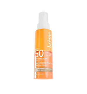 Krème – Eau solaire fraîche SPF50 corps tous types de peaux, 50 ml