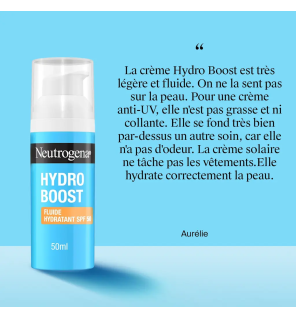 Neutrogena – Fluide hydratant Hydro Boost SPF50 visage, 50 ml