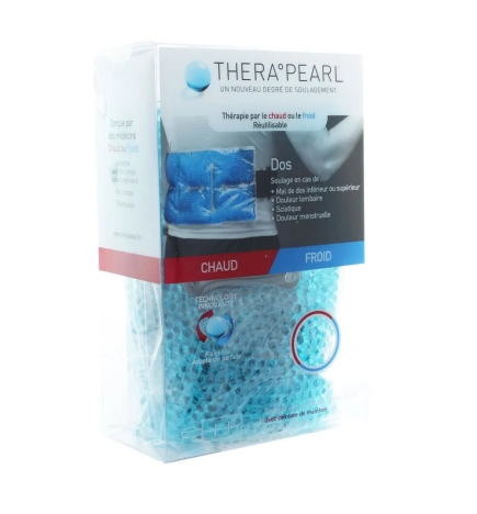 TheraPearl – Compresse Dos Chaud-Froid avec ceinture de maintien, 43,2 x 17,1 cm