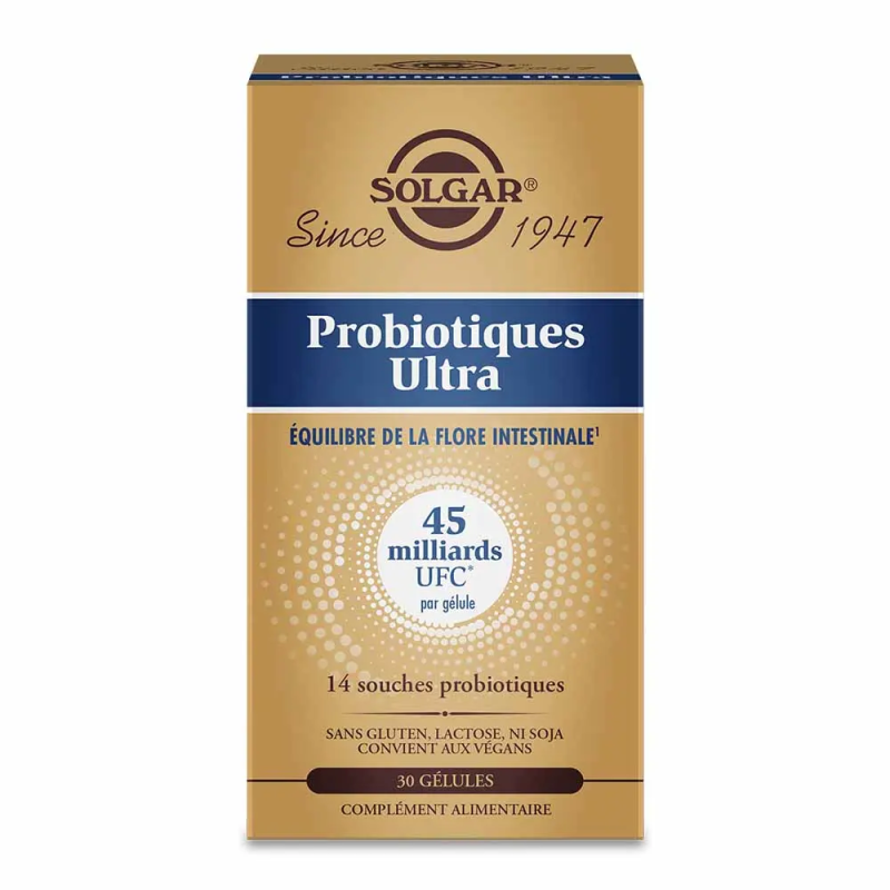 Solgar – Probiotiques Ultra, 30 gélules Solgar – Probiotiques Ultra, 30 gélules