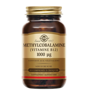 Solgar – Méthylcobalamine Vitamine B12 1000 µg, 30 comprimés à croquer