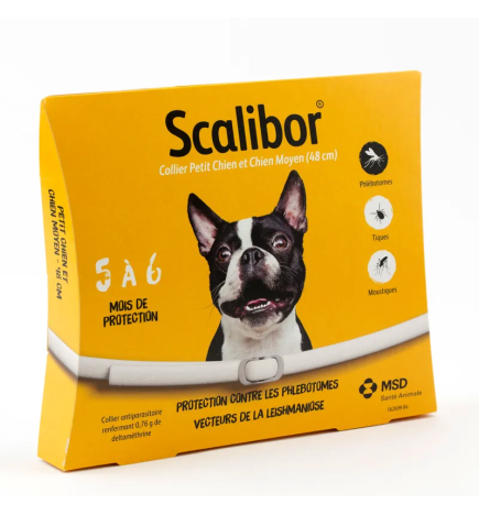Scalibor – Collier antiparasitaire chien petit et moyen, 48 cm
