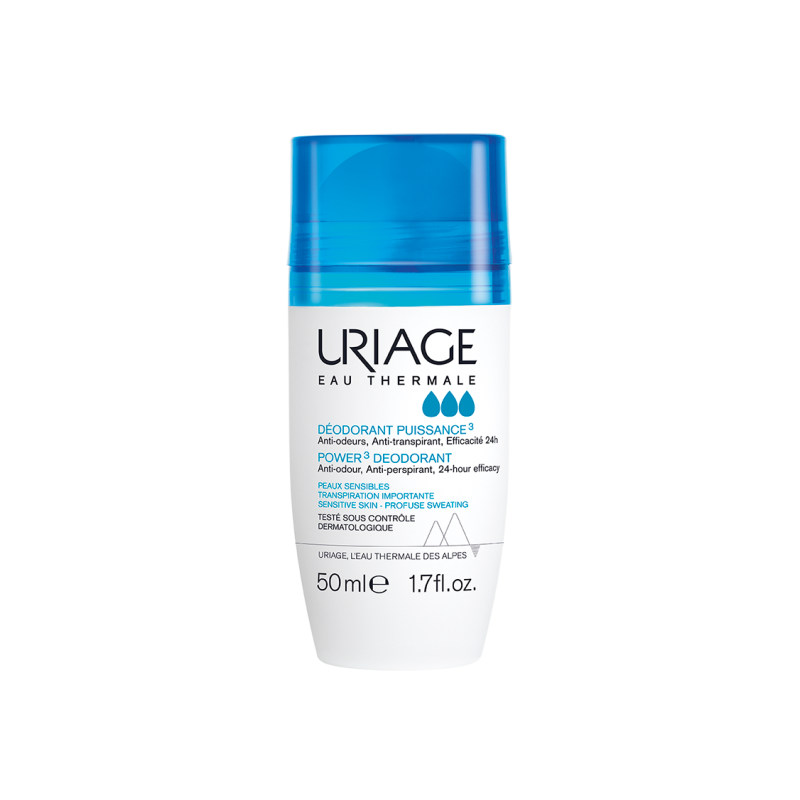 Uriage – Déodorant Puissance 3 Anti-transpirant, 50 ml Uriage – Déodorant Puissance 3 Anti-transpirant, 50 ml