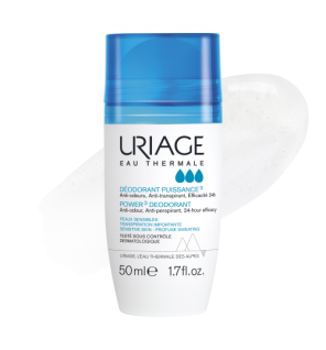Uriage – Déodorant Puissance 3 Anti-transpirant, 50 ml