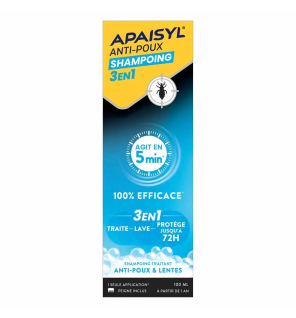 Apaisyl – Shampoing anti-poux 3en1, 100 ml