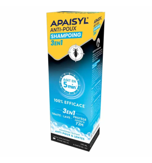 Apaisyl – Shampoing anti-poux 3en1, 100 ml