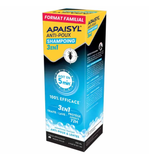Apaisyl – Shampoing anti-poux 3en1, 200 ml