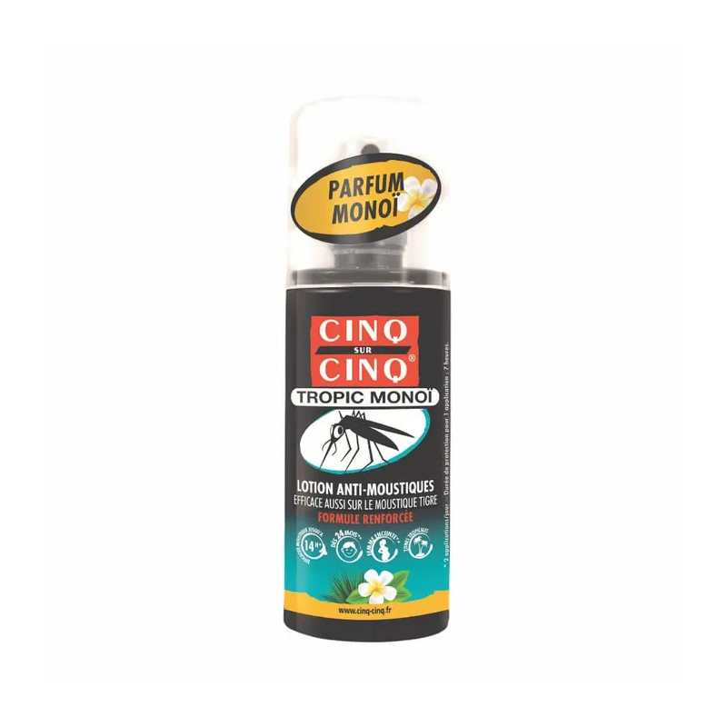 Cinq sur Cinq – Tropic Monoï Lotion Anti-Moustiques, 75 ml