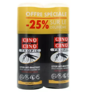 Cinq sur Cinq – Tropic Lotion Anti-Moustiques, 2 x 75 ml