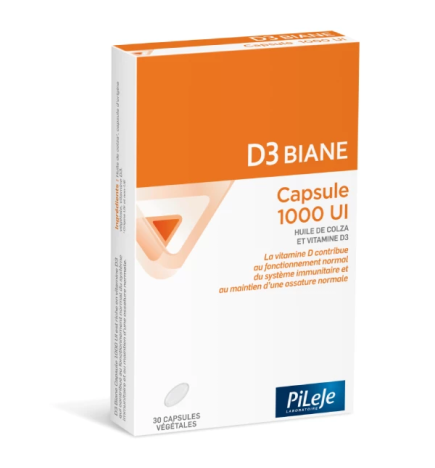 D3 Biane – Vitamine D3 1000 UI, 30 capsules