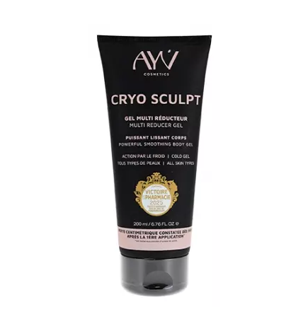 AYV Cosmetics – Cryo Sculpt Gel multi réducteur lissant corps, 200 ml