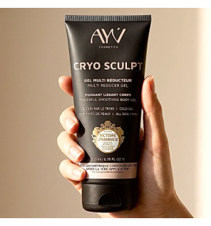 AYV Cosmetics – Cryo Sculpt Gel multi réducteur lissant corps, 200 ml