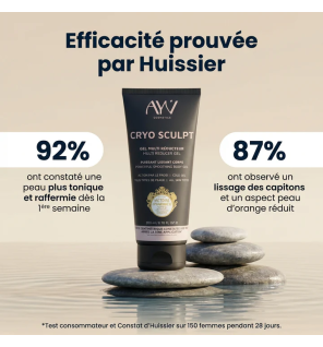 AYV Cosmetics – Cryo Sculpt Gel multi réducteur lissant corps, 200 ml