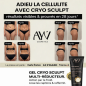 AYV Cosmetics – Cryo Sculpt Gel multi réducteur lissant corps, 200 ml