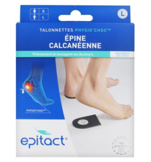 Epitact – Talonnettes Physio'Choc épine calcanéenne taille L homme, 1 paire