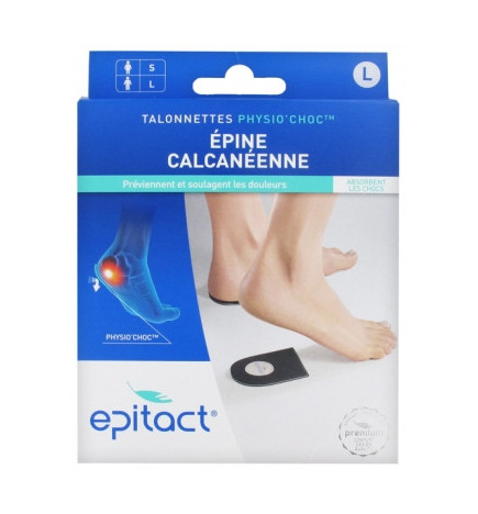 Epitact – Talonnettes Physio'Choc épine calcanéenne taille L homme, 1 paire