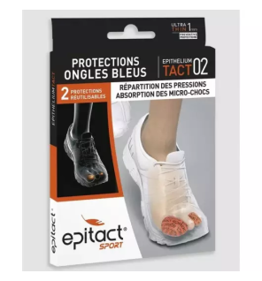 Epitact – Protections ongles bleus EpitheliumTact 02 taille S, lot de 2