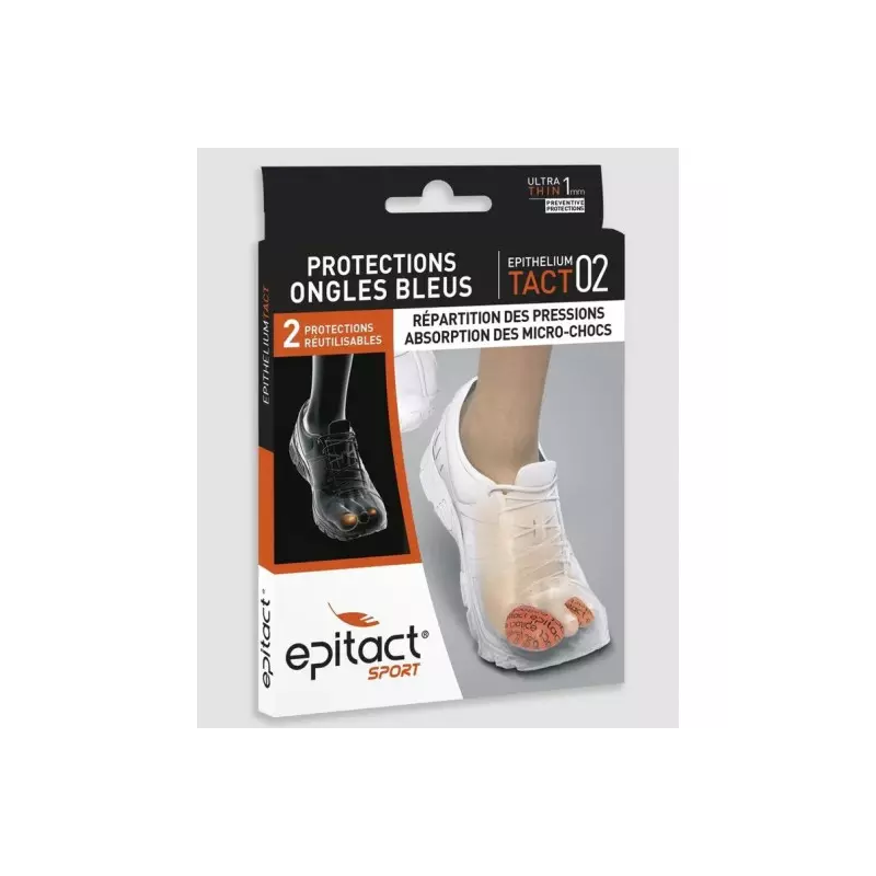 Epitact – Protections ongles bleus EpitheliumTact 02 taille S, lot de 2