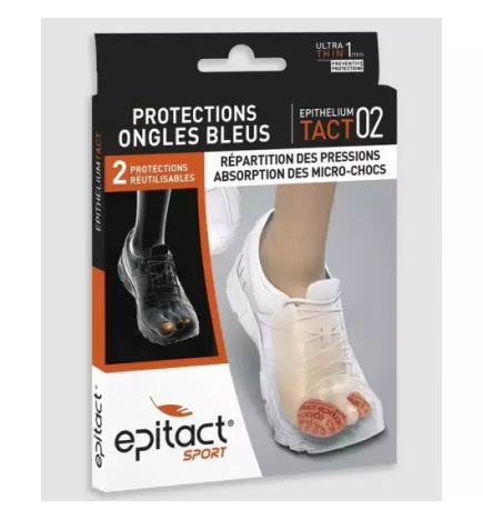 Epitact – Protections ongles bleus EpitheliumTact 02 taille S, lot de 2
