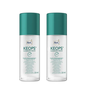 Roc – KEOPS déodorant à bille 0% aluminium 48H peaux sensibles, 2 x 30 ml