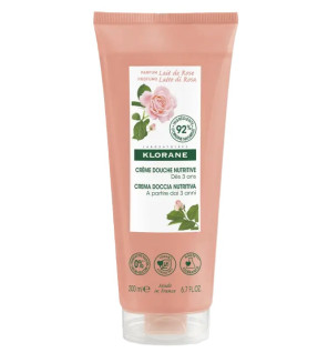 Klorane – Crème douche parfum lait de rose, 200 ml