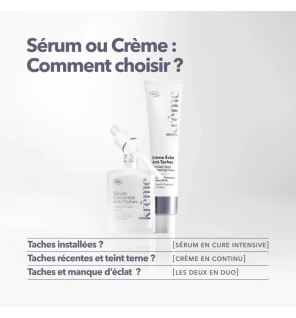 Krème – Sérum concentré anti-taches visage peaux sensibles, 30 ml