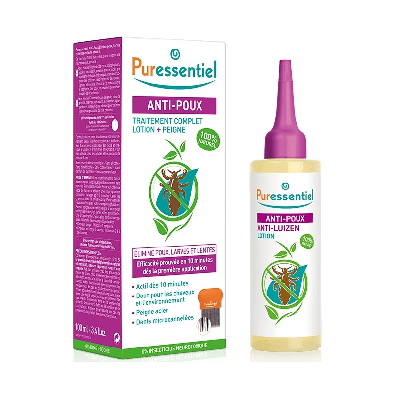 Puressentiel Anti-poux Lotion 100 ml + Peigne