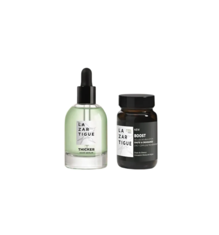 Lazartigue – Coffret Thicker Sérum Anti-Chute + Boost Gélules, 50 ml + 30 gélules