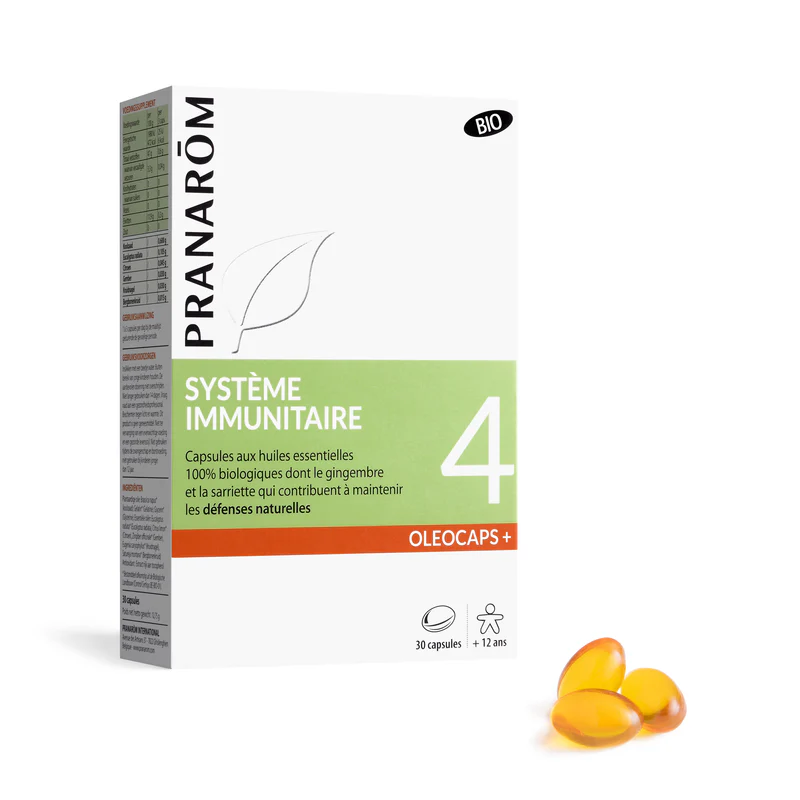 Pranarôm – Oléocaps+ 4 Système immunitaire, 30 capsules