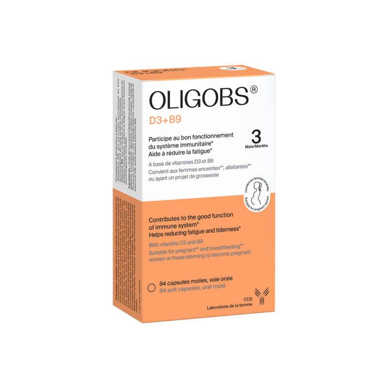 Oligobs – D3+B9, 84 capsules