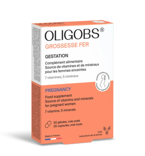 CCD – Oligobs Gestation Grossesse Fer, 30 gélules