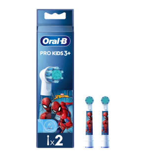 Oral-B – Brossettes Pro Kids Spiderman, pack de 2 unités