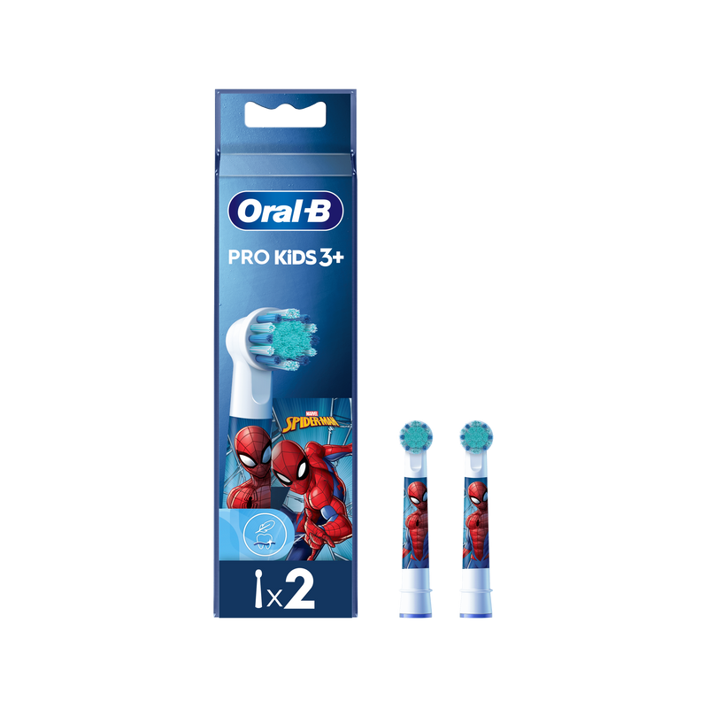 Oral-B – Brossettes Pro Kids Spiderman, pack de 2 unités