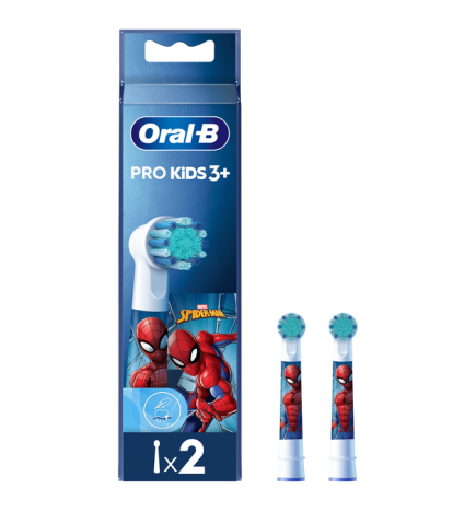 Oral-B – Brossettes Pro Kids Spiderman, pack de 2 unités