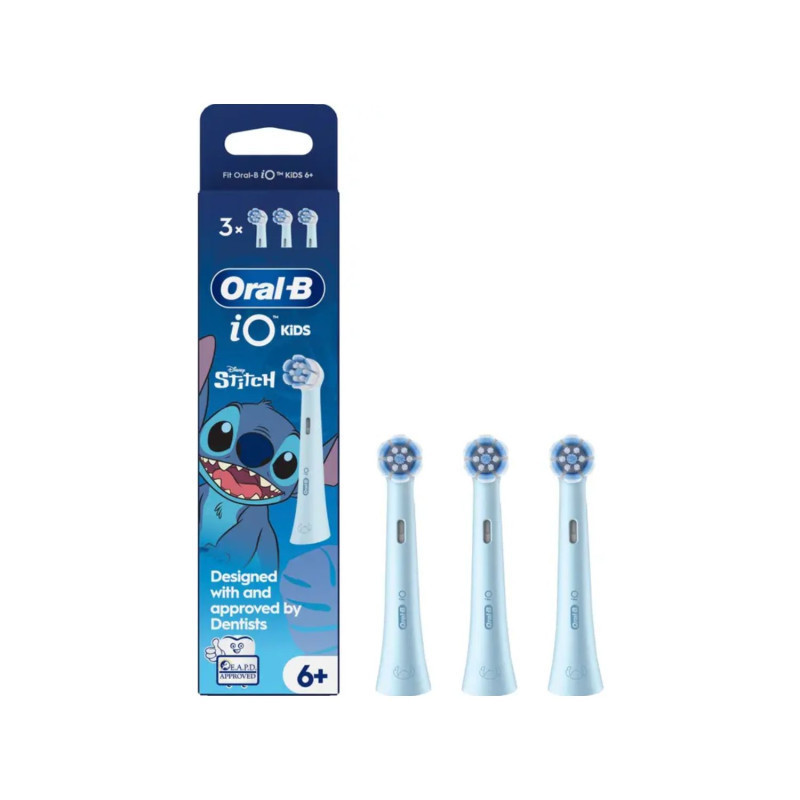Oral-B – Brossettes iO Kids Disney Stitch, pack de 3 unités