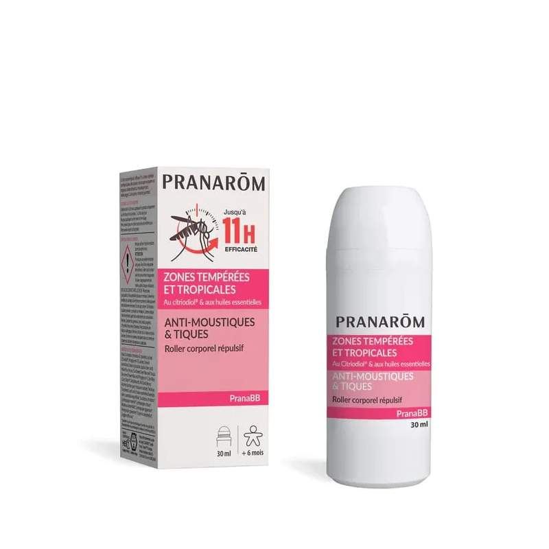 Pranarôm – PRANABB Roller Anti-Moustiques Bébé, 30 ml