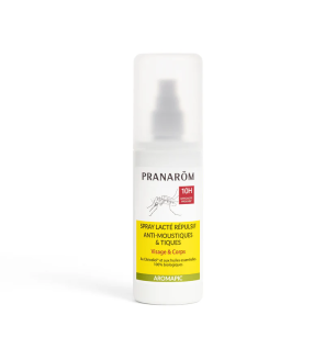 Pranarôm – Spray lacté anti-moustiques et tiques Aromapic, 100 ml
