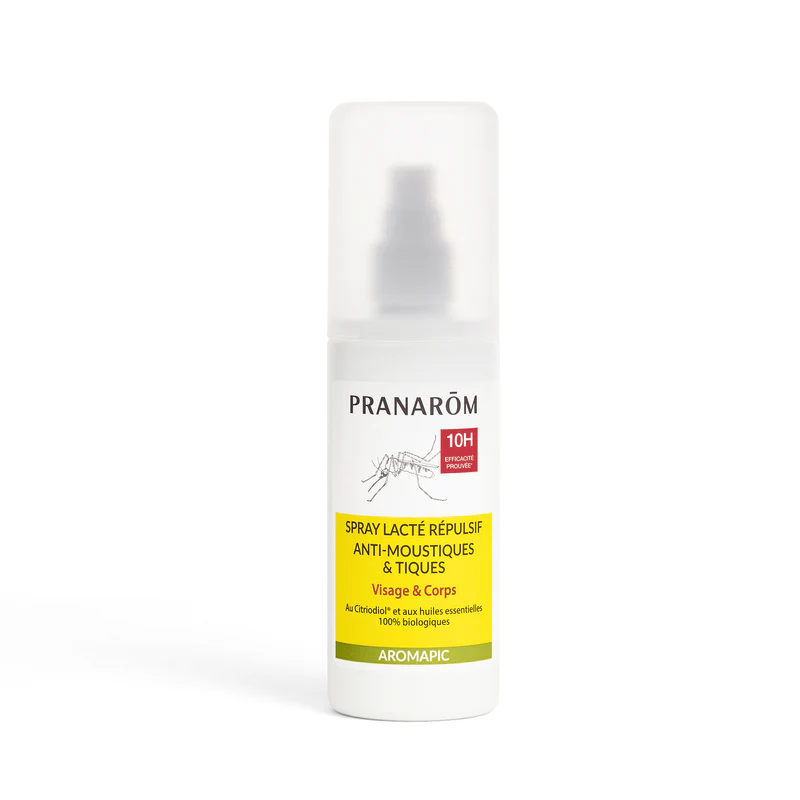 Pranarôm – Spray lacté anti-moustiques et tiques Aromapic, 100 ml