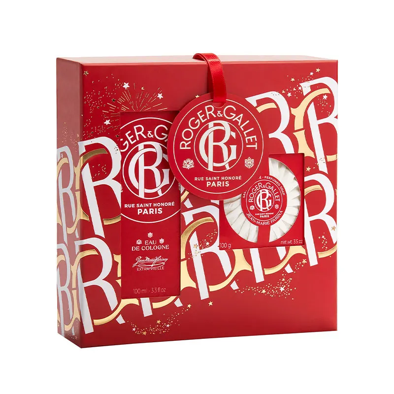 Roger & Gallet – Coffret Jean-Marie Farina Eau de Cologne + Savon, 100 ml + 100 g