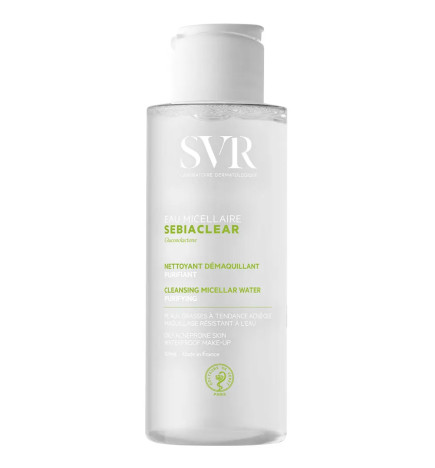 SVR – Sebiaclear Eau Micellaire Nettoyante et Démaquillante, 100 ml