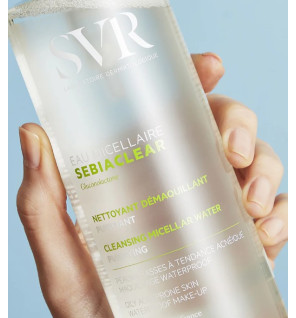 SVR – Sebiaclear Eau Micellaire Nettoyante et Démaquillante, 100 ml