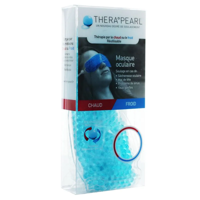 TheraPearl – Masque oculaire chaud/froid, 22,9 x 7 cm