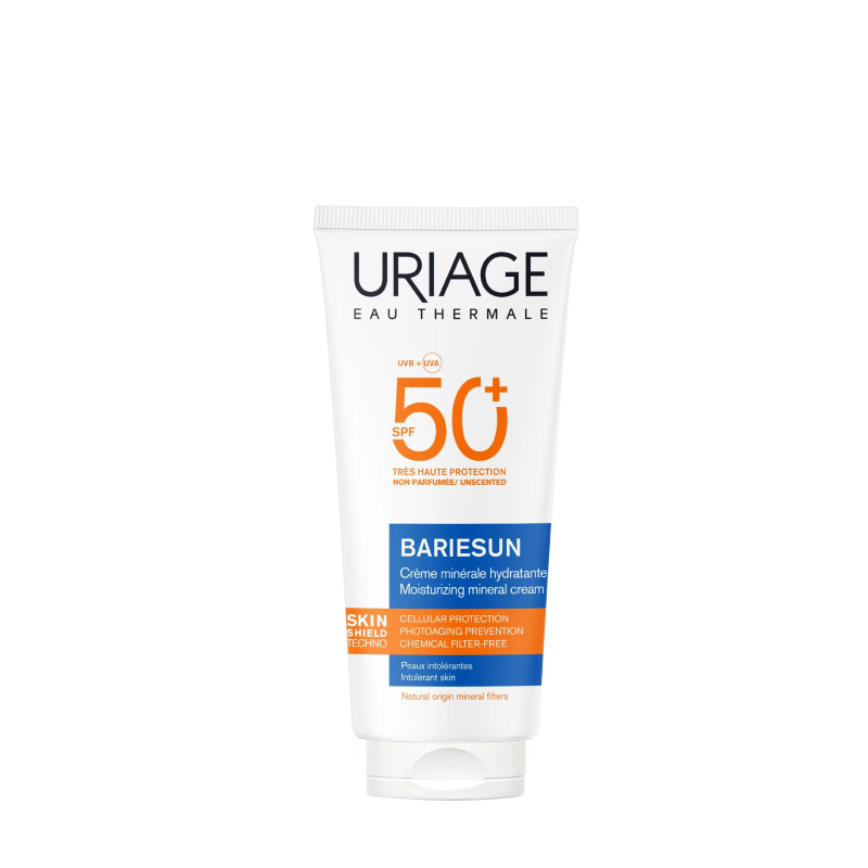 Uriage – Bariésun Crème solaire minérale hydratante SPF50+ visage et corps, 100 ml