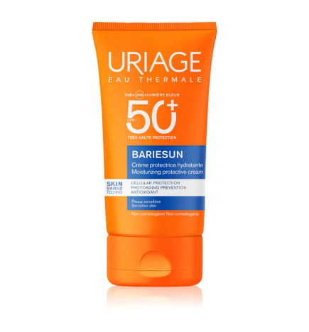 Uriage – Bariésun Crème protectrice hydratante SPF50+ visage, 50 ml