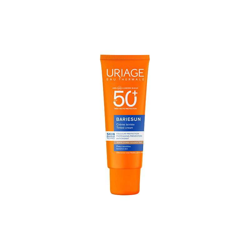 Uriage – Bariésun Crème teintée SPF50+ teinte dorée visage, 50 ml